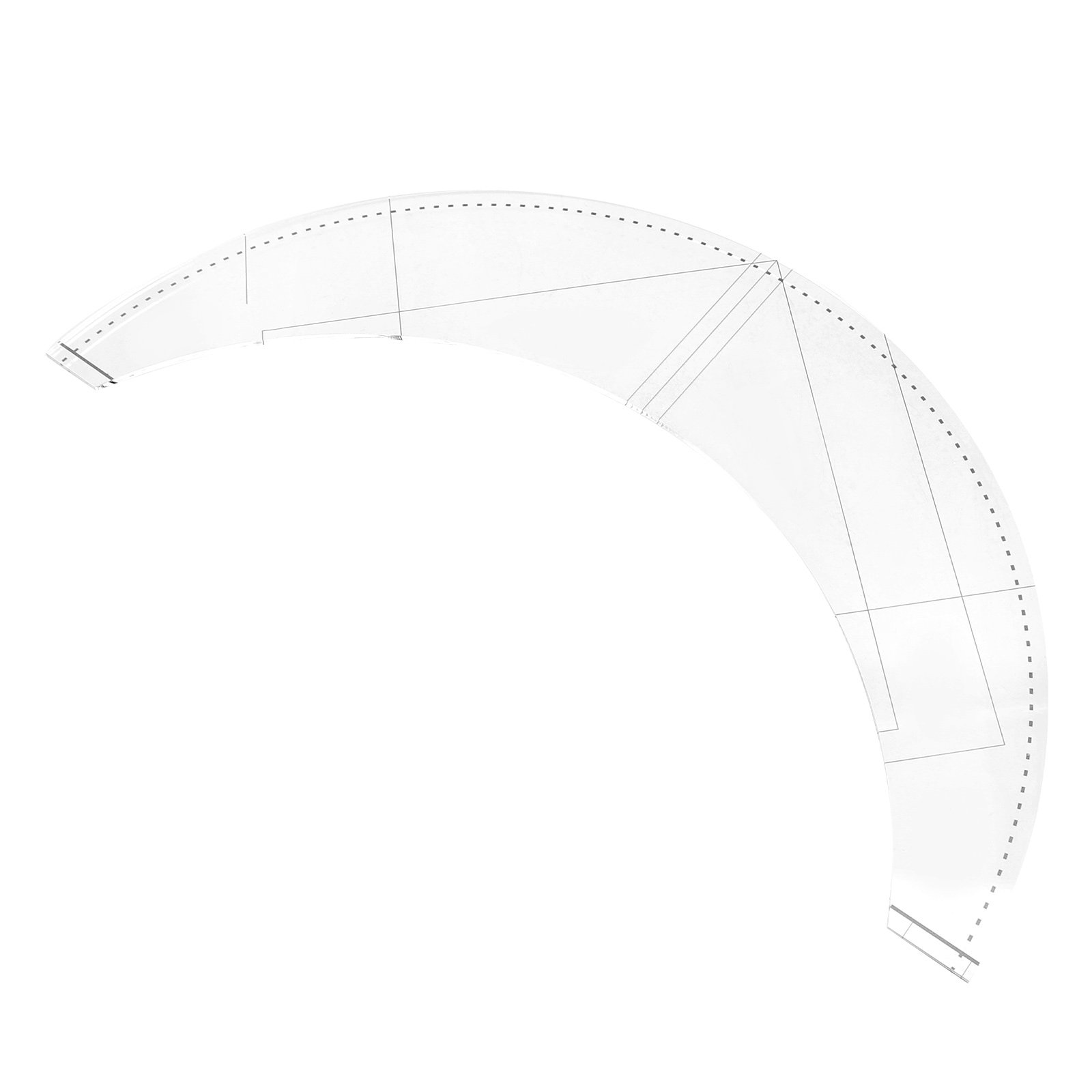 Sewing Gauge Ruler - Multifunctionele acryl patchwork liniaal, quilten, doe-het-zelf