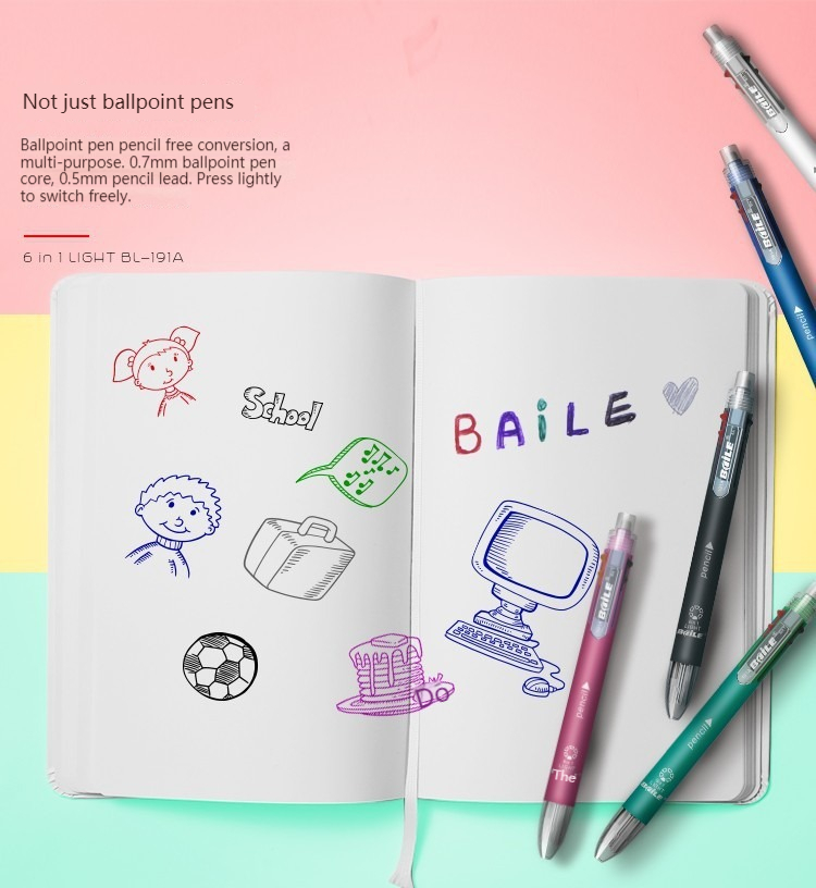 6 In 1 Multicolor Pen Balpen S - Staedtler Pencil Lumocolor recensie en prijs