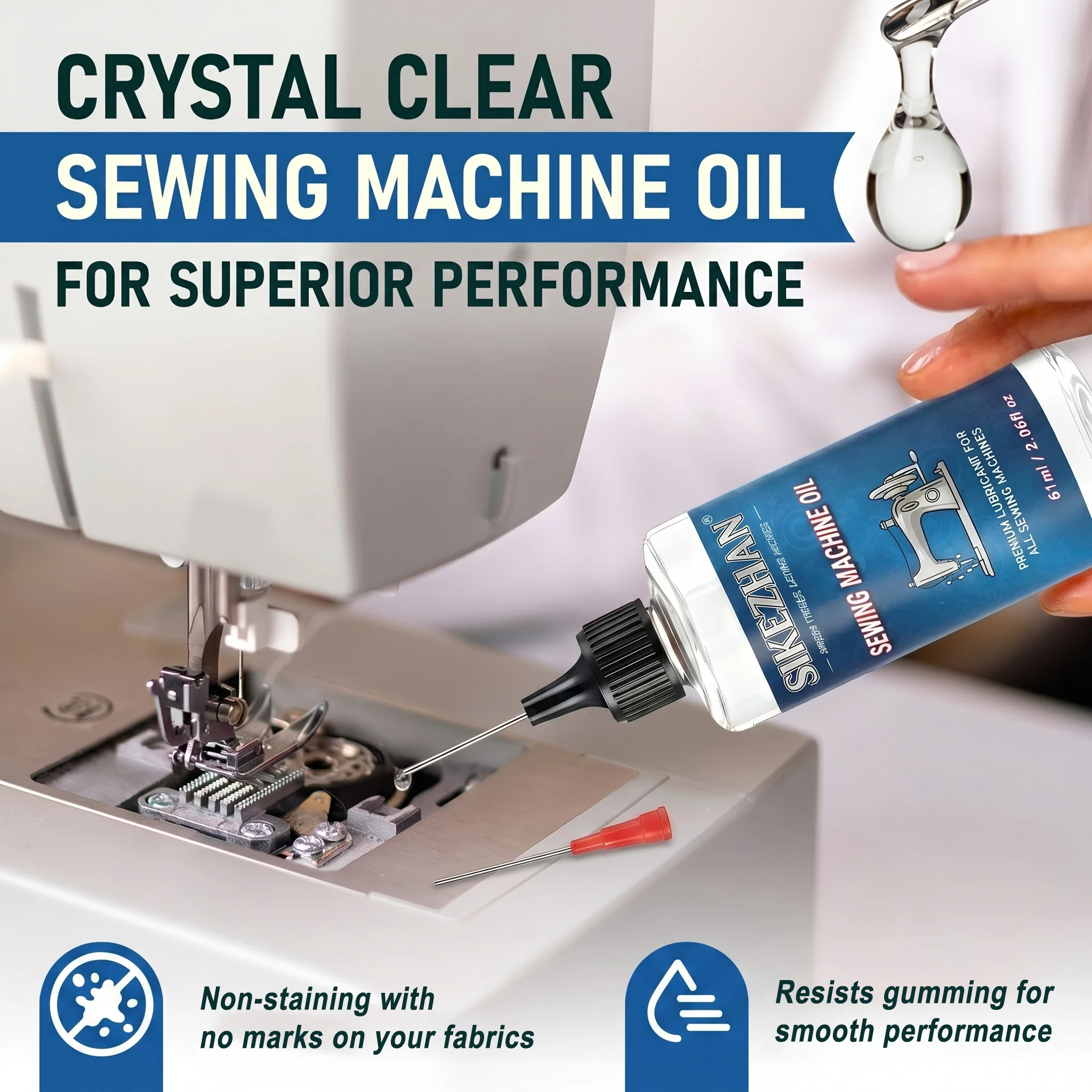 Universele naaimachineolie, pr - Textile Sewing Machine recensie en prijs