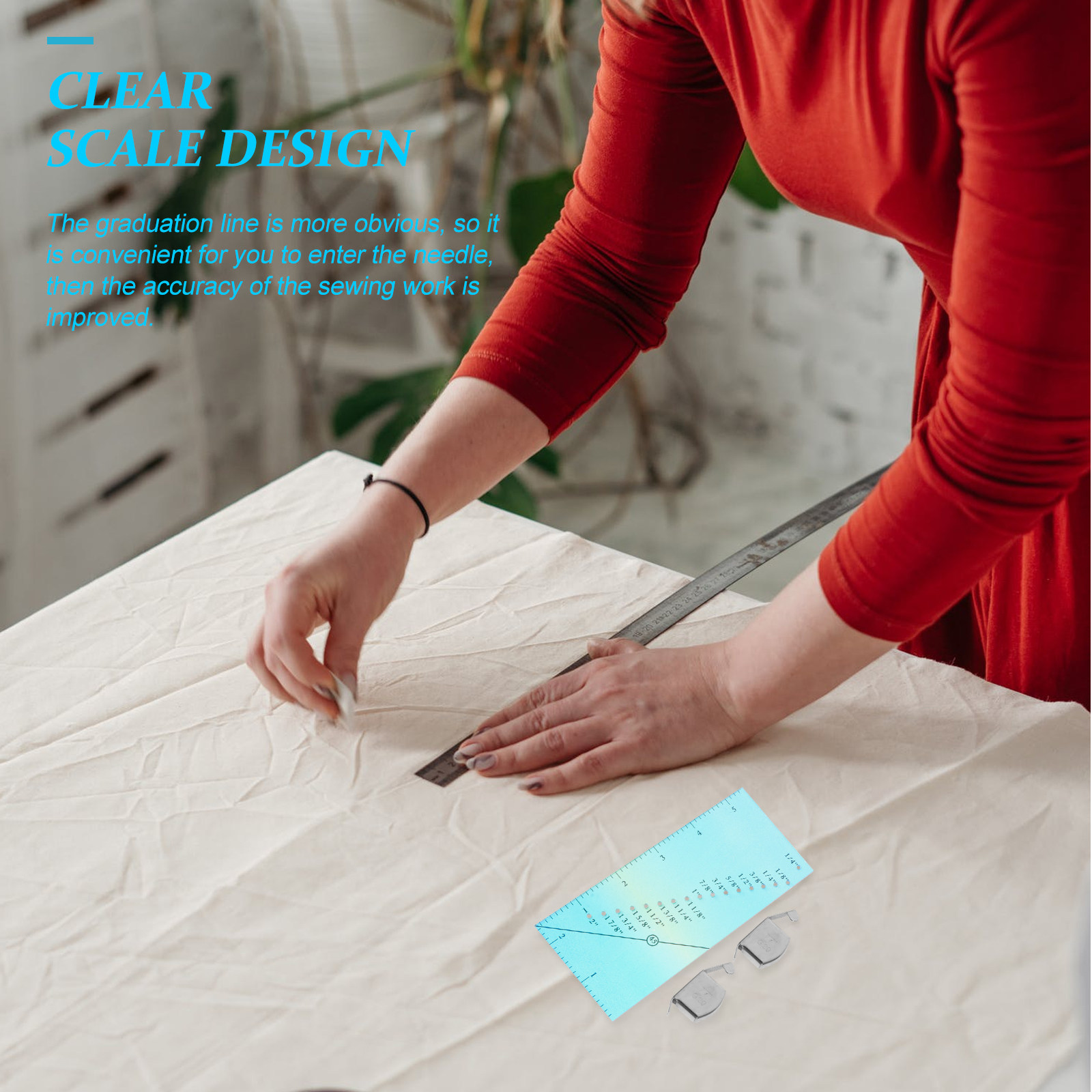 1 set naadplastic DIY patchwor - Sewing Gauge Ruler recensie en prijs